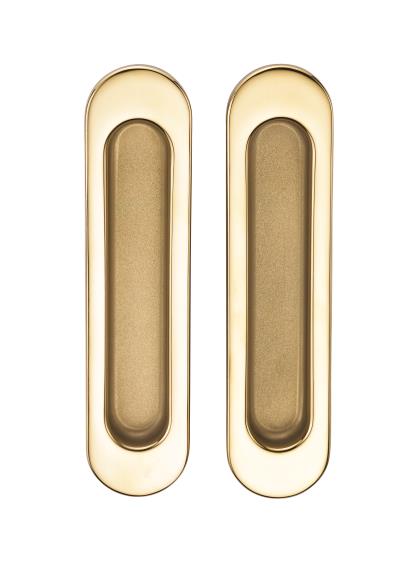 Ручка для раздвижных дверей без механизмов SILLUR A-K05-V0 P.GOLD/S.GOLD