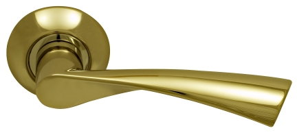 Ручка дверная на круглой накладке SILLUR X11 P.GOLD